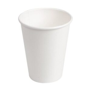 Bicchiere bianco in cartoncino